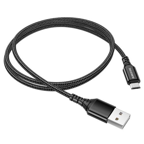 BX54 BOROFONE Ultra Bright Charging Cable Micro کابل میکرو نخی